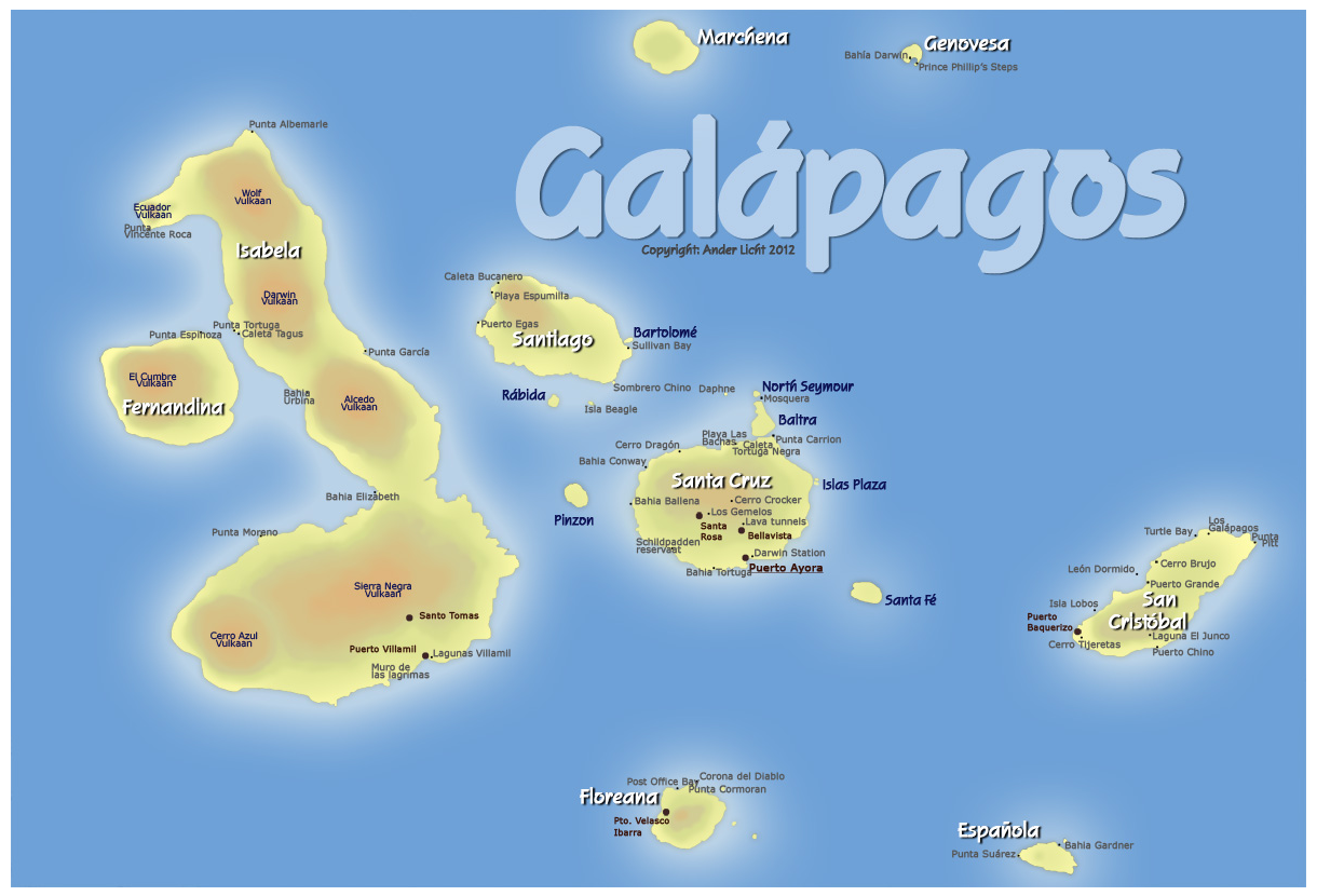map Galapagos